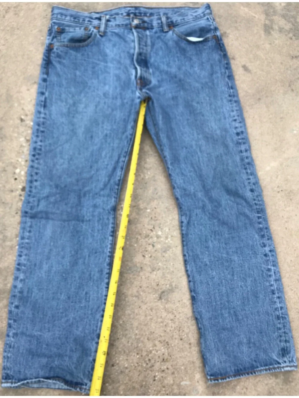 Vintage Levi's 501 Medium Wash Denim Blue Jeans Men's 36X29 Cotton Pants